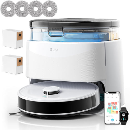 Robot Vacuum Mop Self Empty 12000Pa Auto Wash LiDAR WiFi