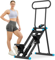 Foldable Stair Stepper Cardio Climber Machine Home Gym 6 Resistance