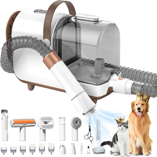 Pet Grooming Vacuum 13000Pa 16 in 1 Hair Removal Kit 3L Quiet