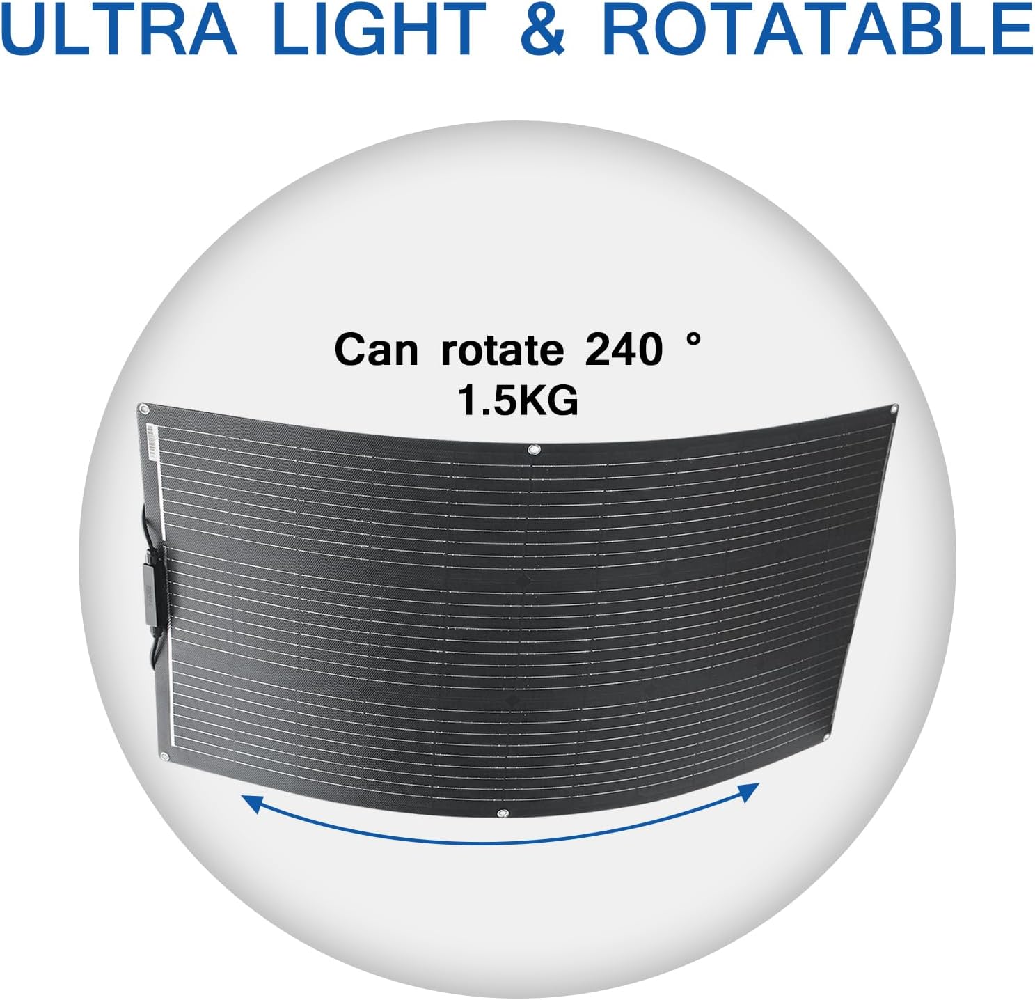 100W Flexible ETFE Solar Panel 12V 24V Boat RV Charger