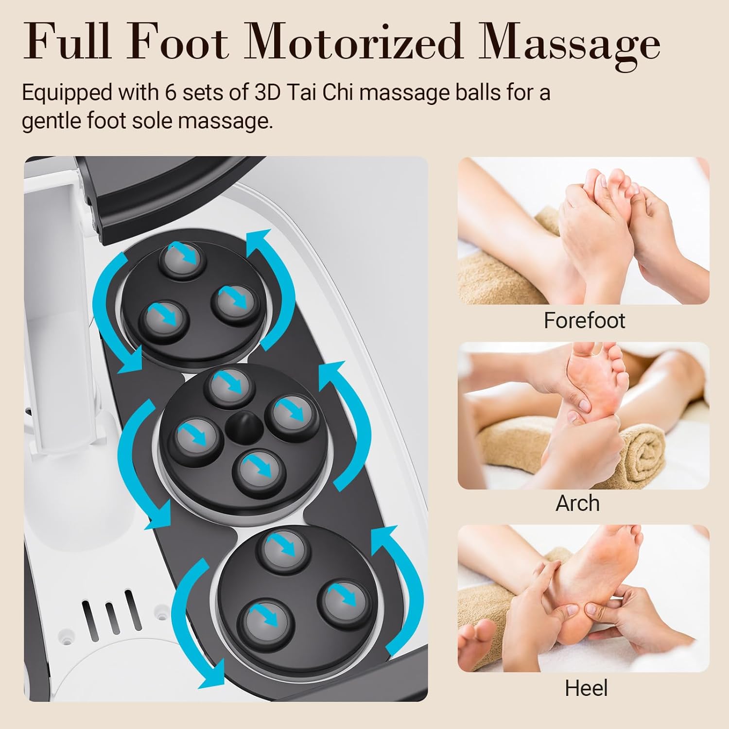 Electric Foot Spa Massager Heat Shiatsu Rollers Remote Foldable