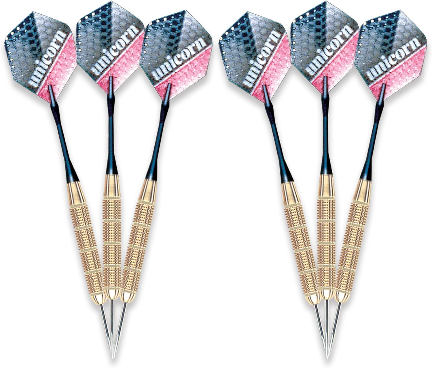 Dart Board Set with Surround Steel Tip Darts Bristle Board Kit