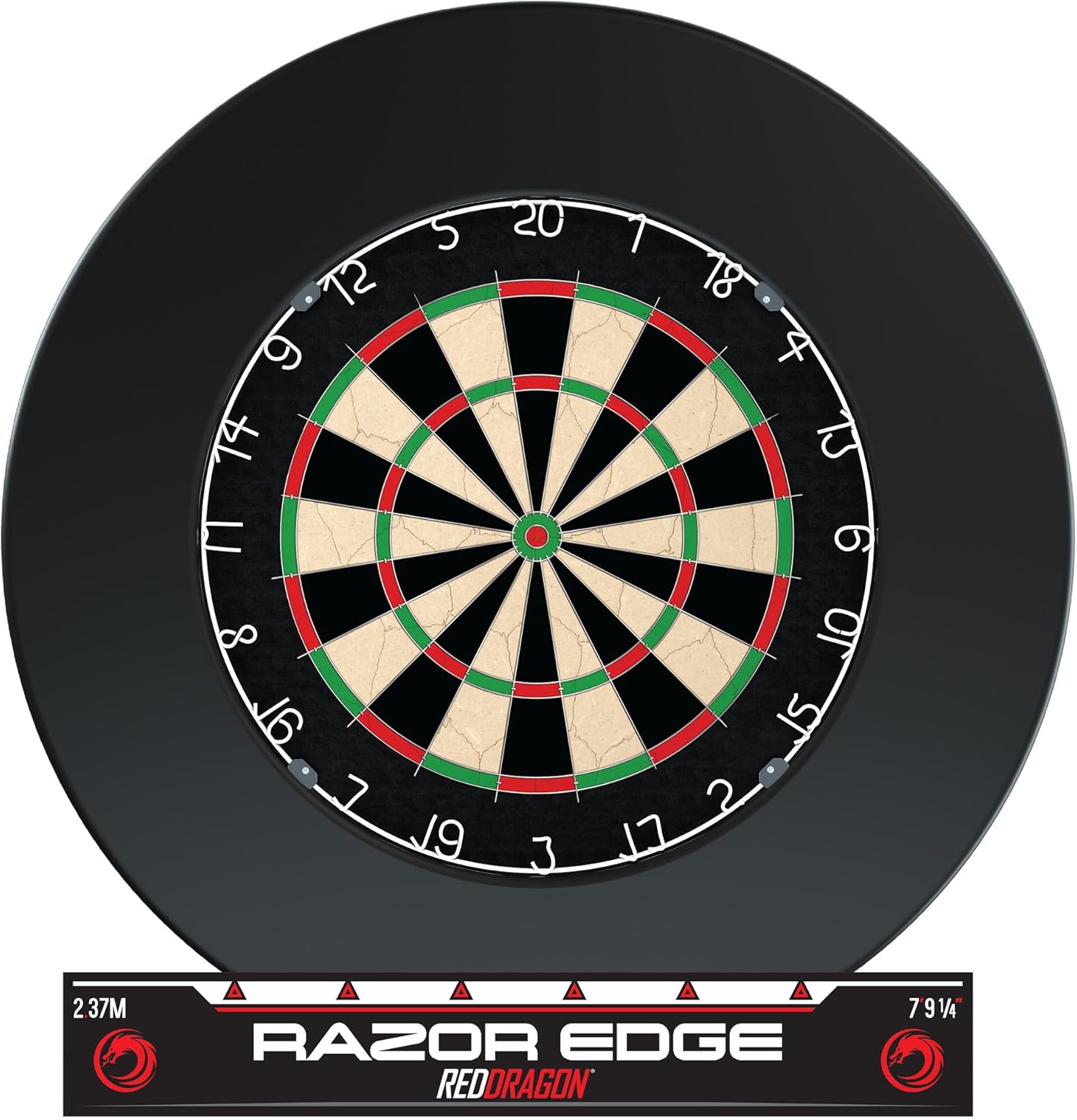 Dart Board Set with Surround Backboard Oche Line Steel Tip