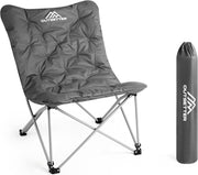 Luxury Padded Moon Camping Chair Folding Outdoor Seat