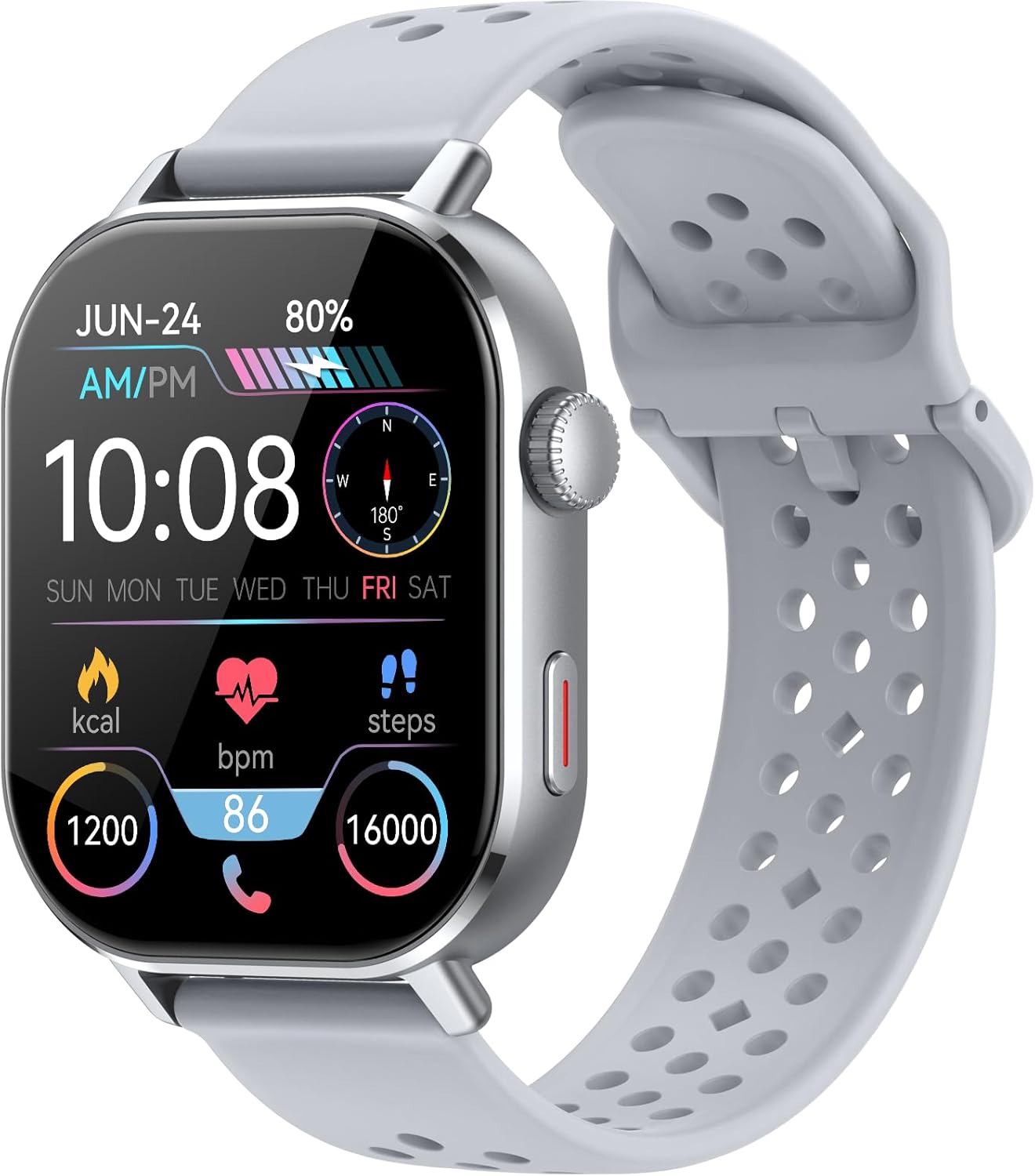 GPS AMOLED Smart Watch Bluetooth Call 178 Sports