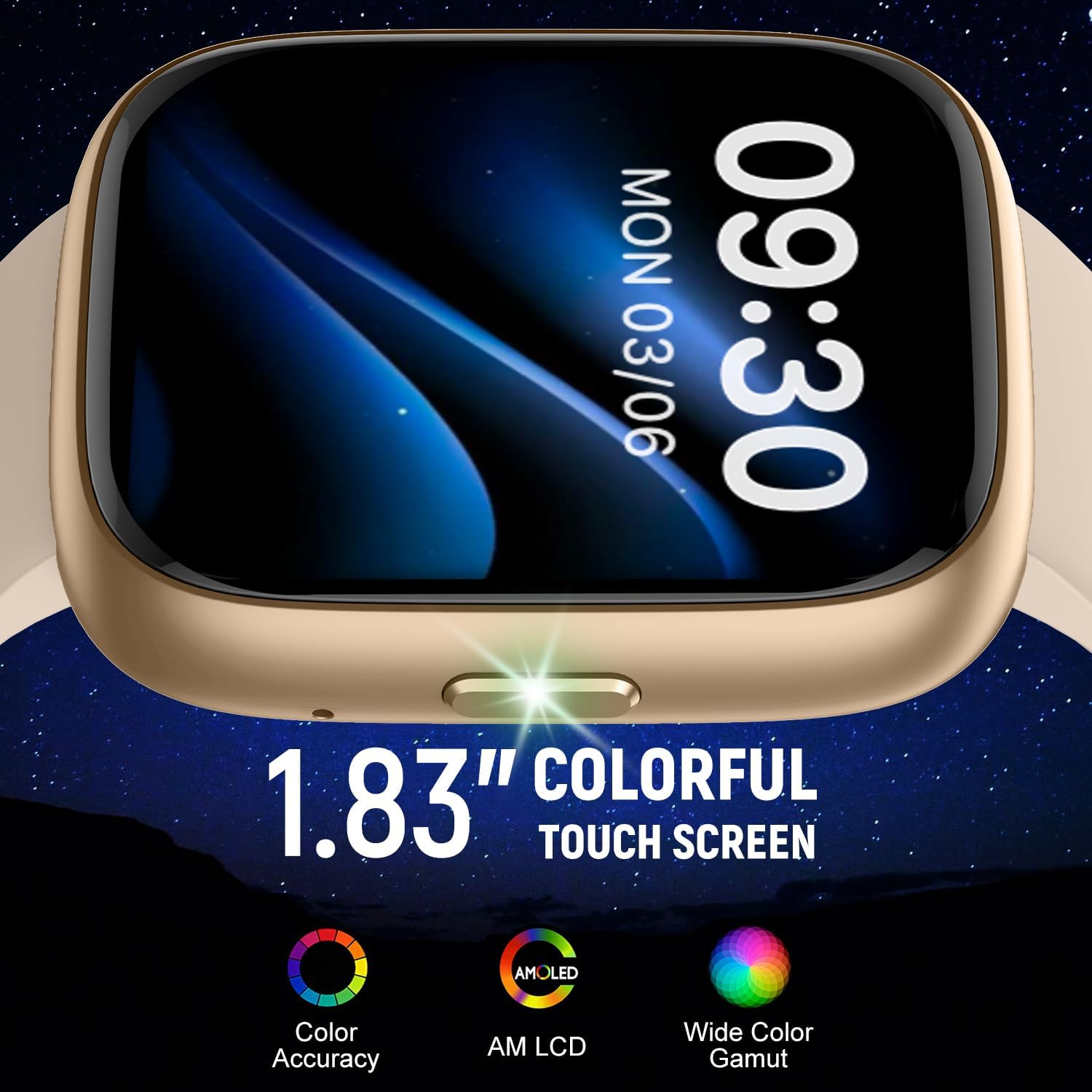 Smart Watch Bluetooth Call 1.83 Fitness Tracker Waterproof