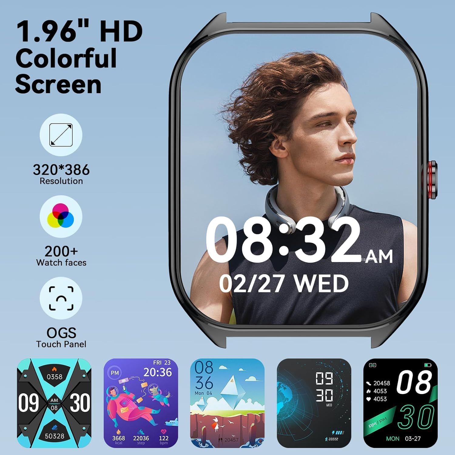 AI Smart Watch Chat Assistant 200 Sports 1000mAh