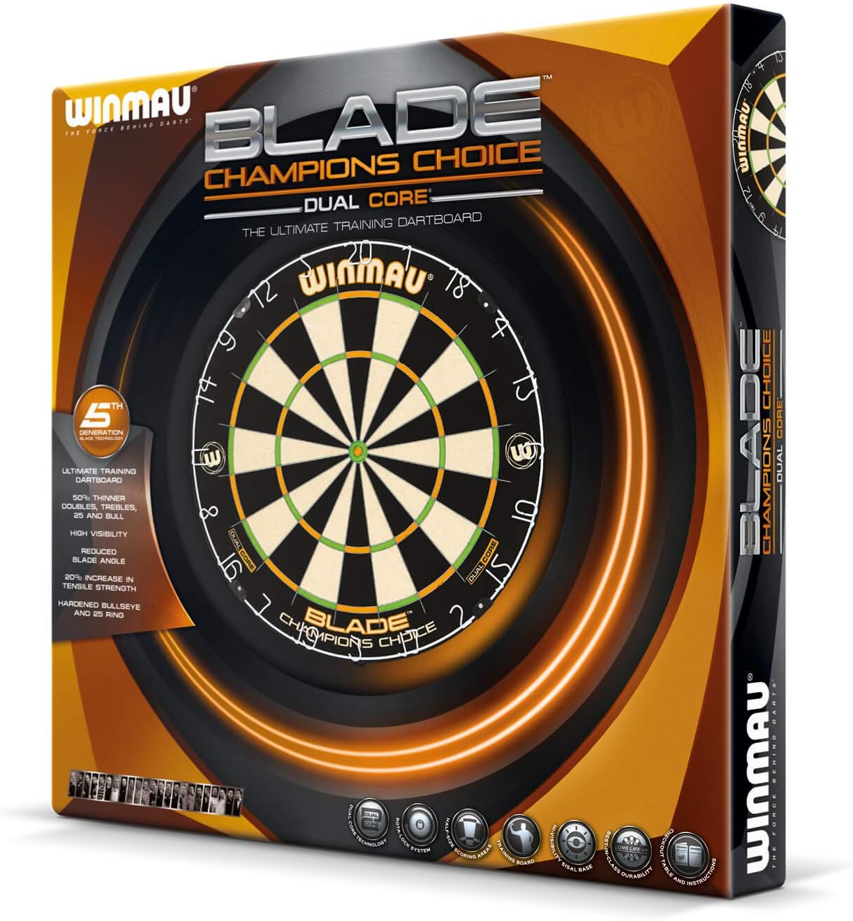 Training Dart Board Dual Core Sisal High Visibility Practice
