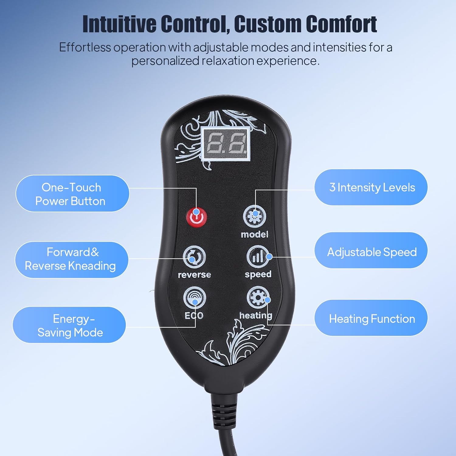 Shiatsu Foot Massager with Heat Electric Leg Calf Massage Roller