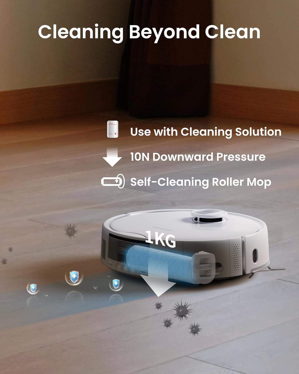 Robot Vacuum Mop Self Draining Refilling 6500Pa Auto Empty WiFi
