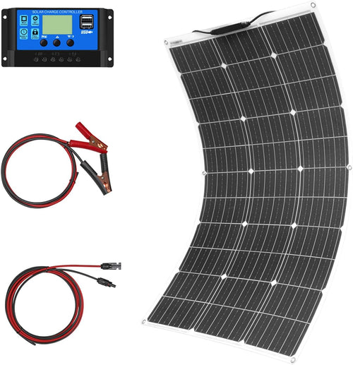 100W Flexible Solar Panel Kit 12V 24V Controller