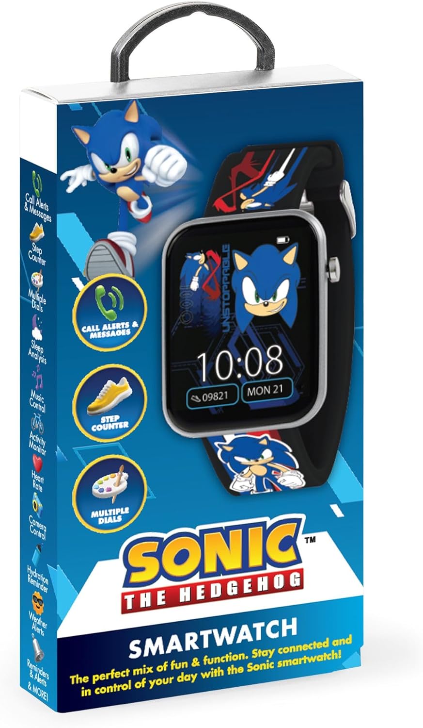 Kids Black Smart Watch Step Tracker Sleep Alarm