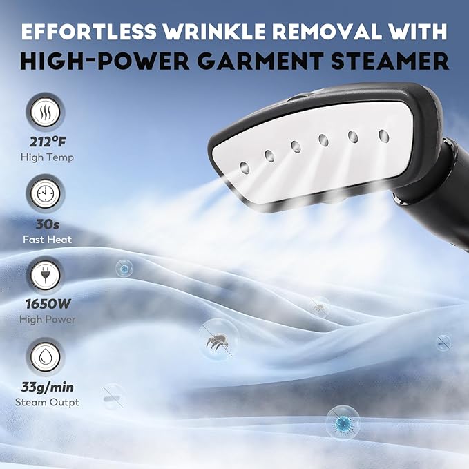 Professional Standing Garment Steamer 1500W 70min Fast Heat
