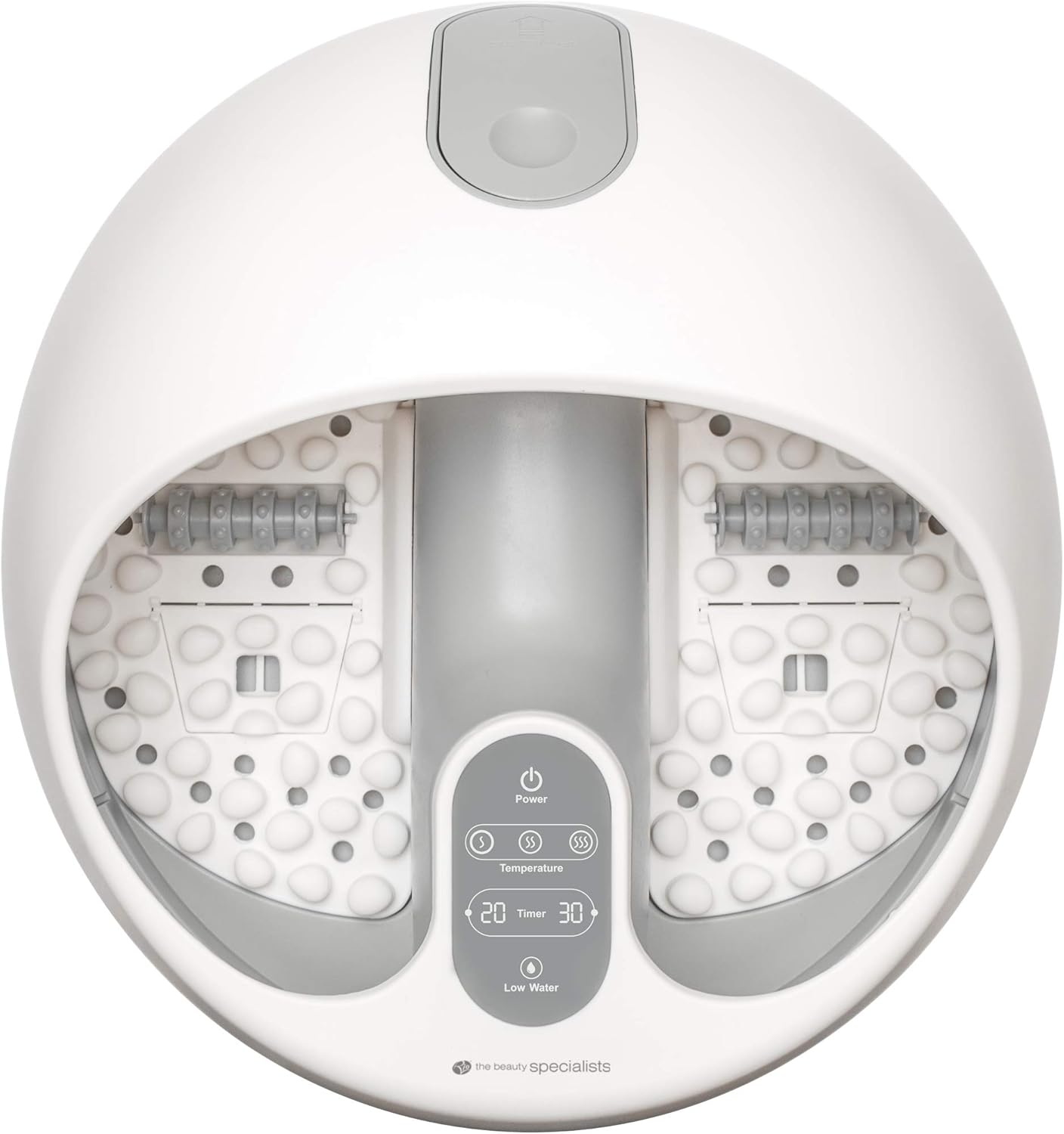 Steam Foot Spa Ultrasonic Heat Massage Rollers Timer Relax