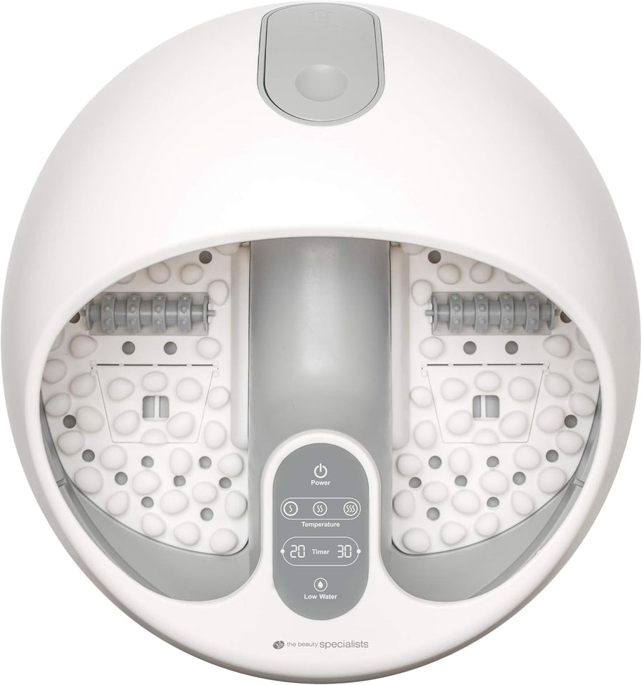 Steam Foot Spa Ultrasonic Heat Massage Rollers Timer Relax