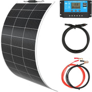 100W Flexible Solar Panel Kit 12V with Controller RV Boat Roof