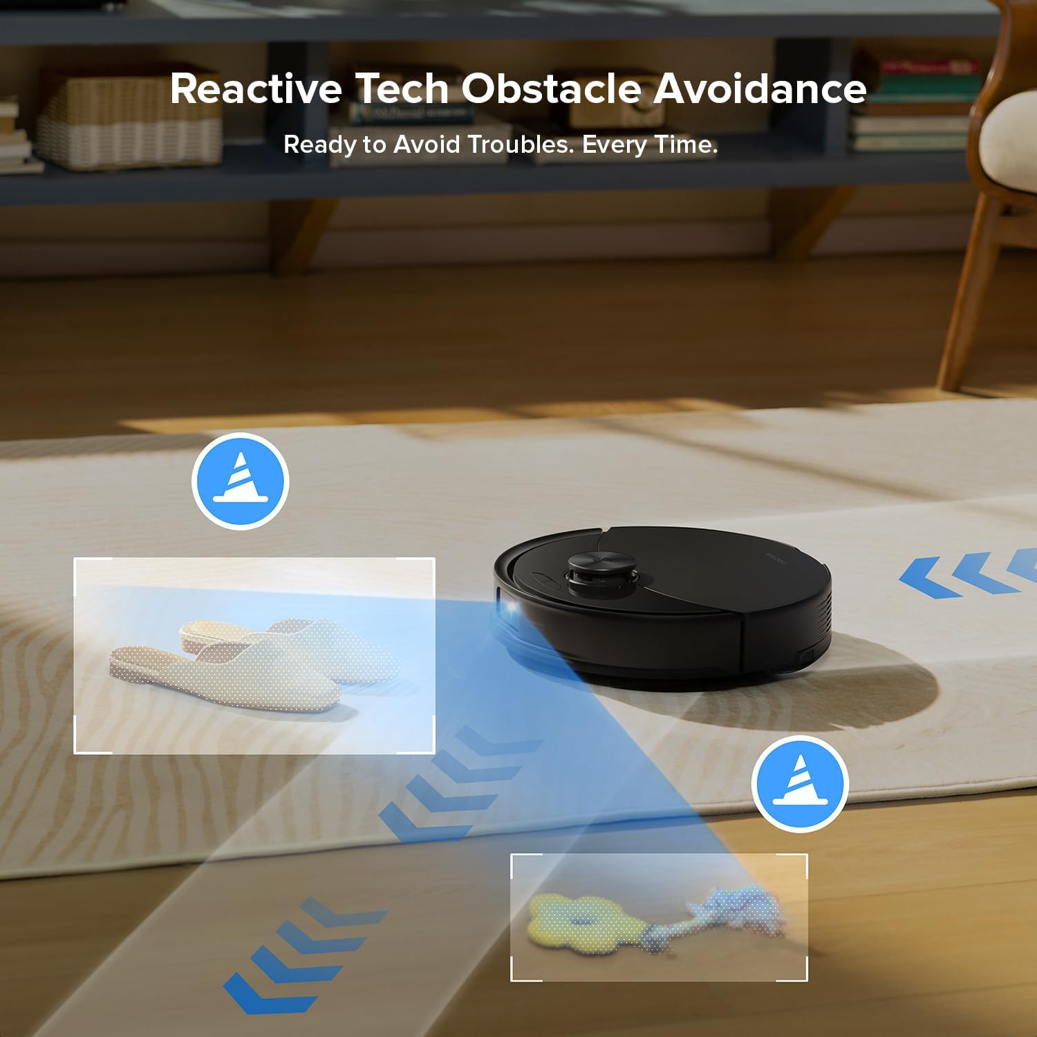 Robot Vacuum Mop 10000Pa Self Empty LiDAR Auto Lift Mop
