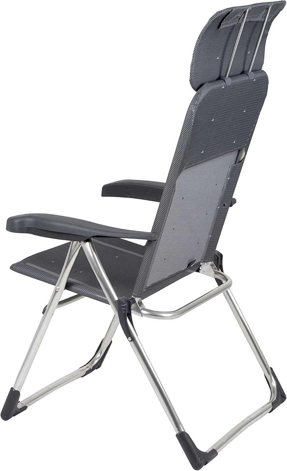 Adjustable Aluminium Camping Chair Foldable Grey