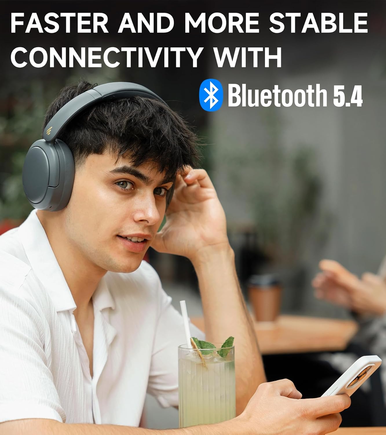 Wireless Over Ear Bluetooth Headphones Hybrid ANC 45 Hour Battery