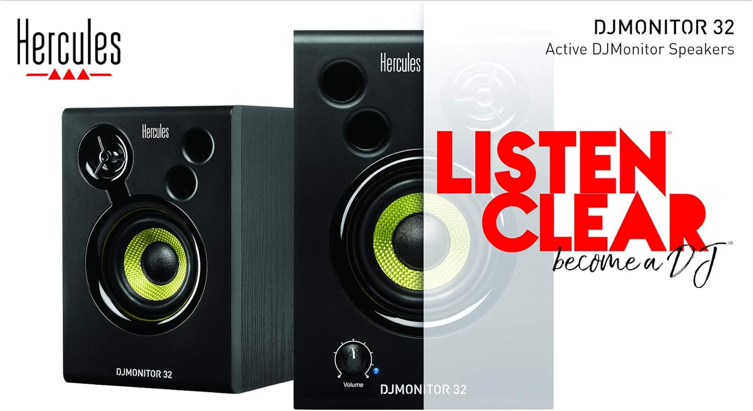 Compact DJ Studio Monitor Speakers 60W Active 3.5 Inch Stereo