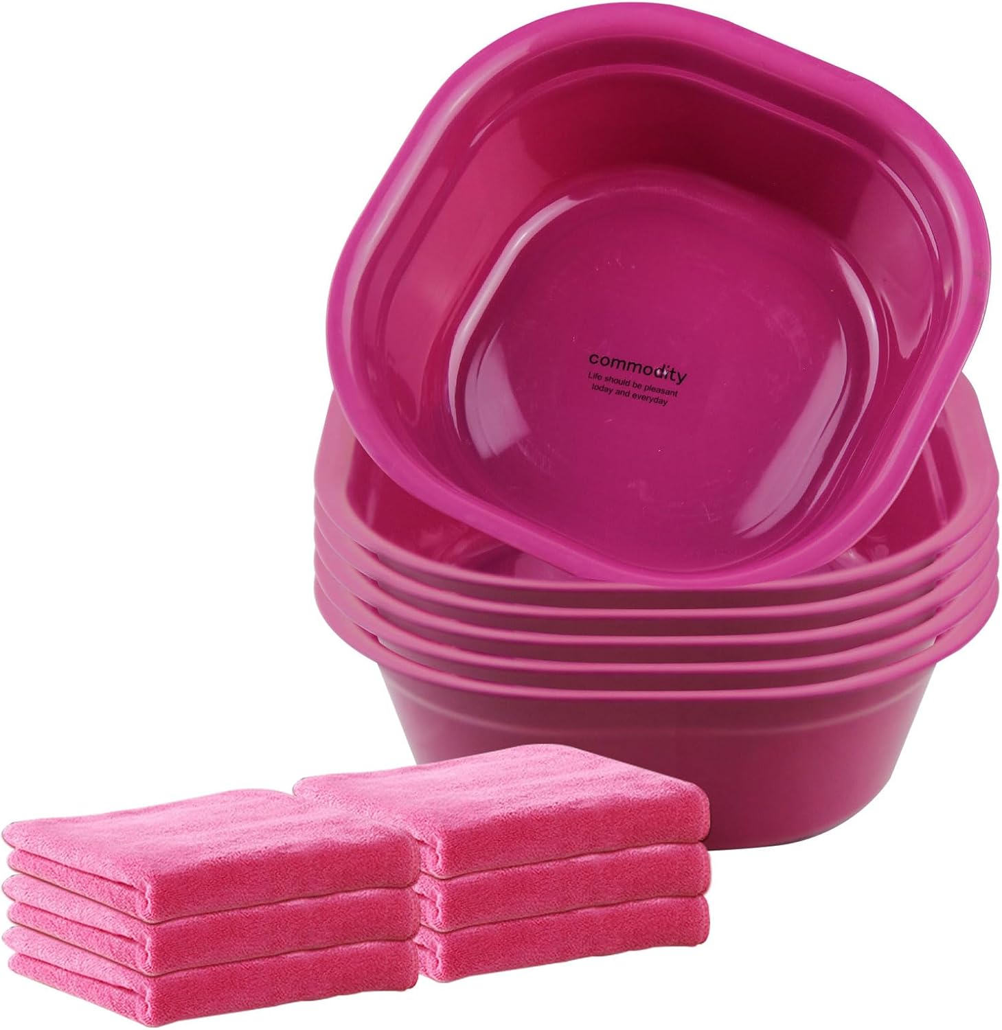 Kids Spa Party Foot Bath Kit 12pcs Pink Tub Towels Pedicure Set