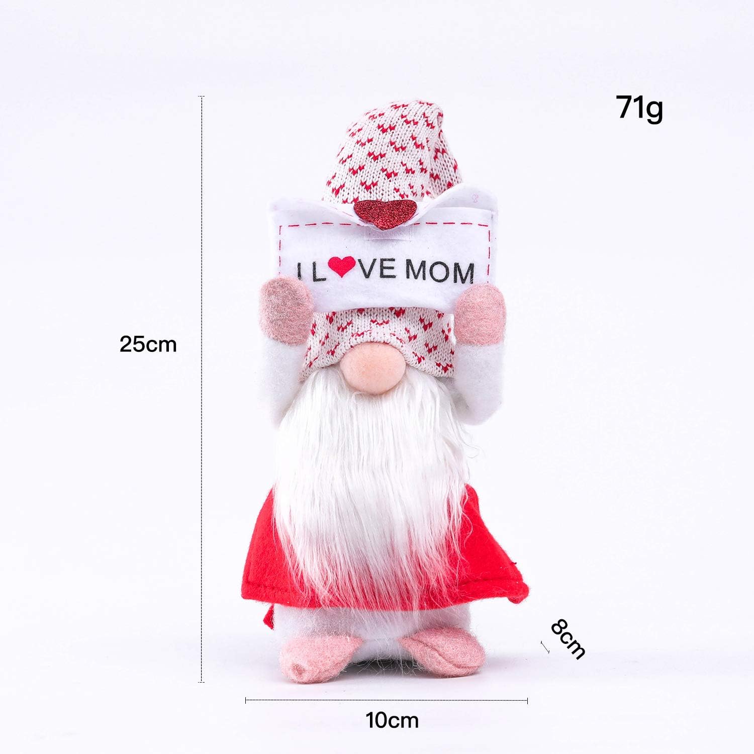 2Pcs Mothers Day Gnome Plush Tulip Gonk Spring Decor Gift