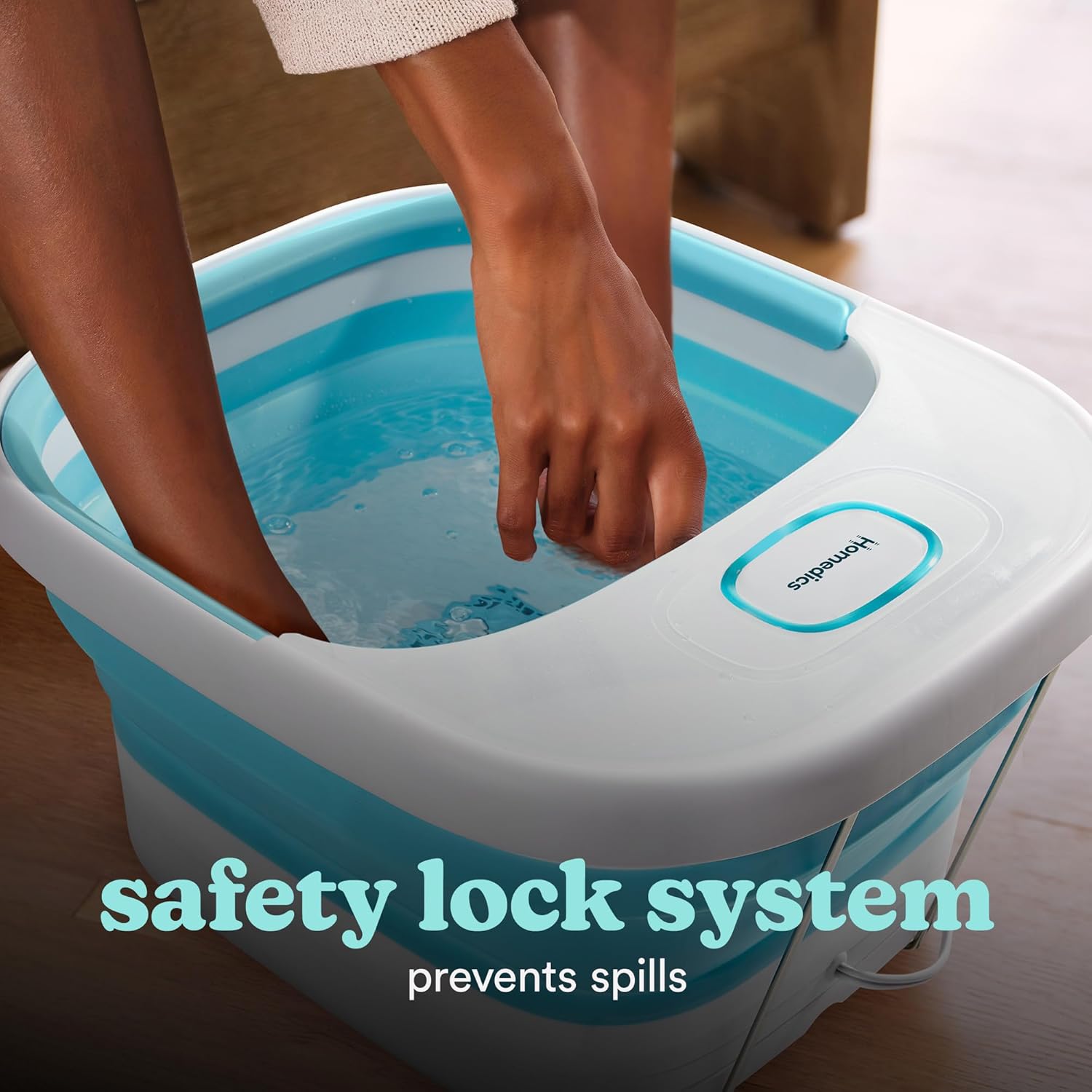 Collapsible Foot Spa Massager Heat Bubble Foldable Bath UK12