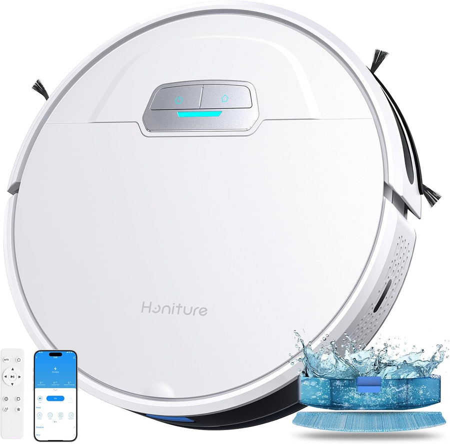 Robot Vacuum Mop 7000Pa LiDAR Mapping Ultra Slim App Alexa