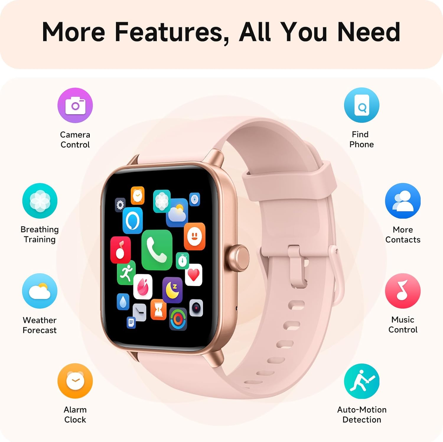 Ladies Smart Watch Alexa Call 110 Sports IP68