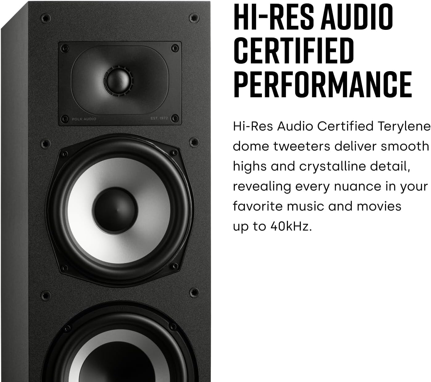 Tower Speaker Hi Res Dolby Atmos DTS X Floor Standing Home Audio