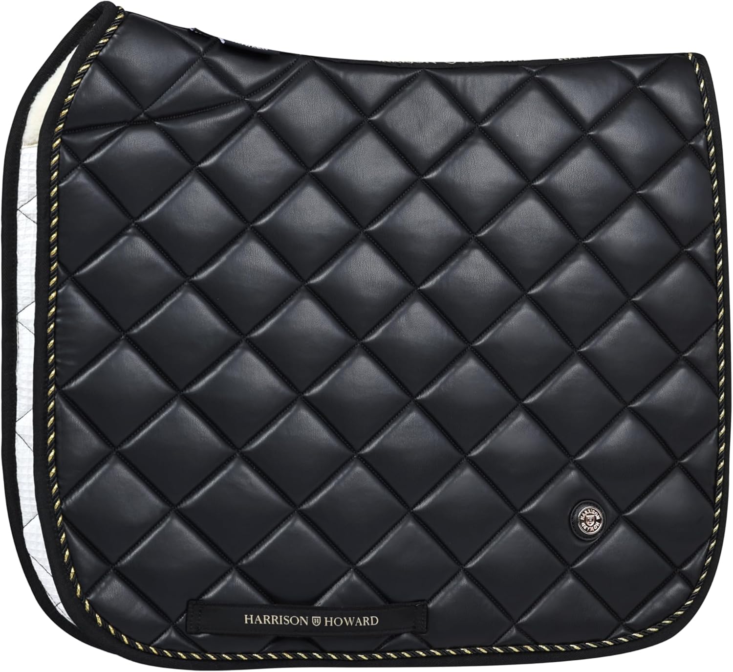 Dressage Saddle Pad Leather Shock Absorption Waterproof