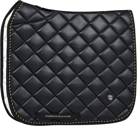 Dressage Saddle Pad Leather Shock Absorption Waterproof