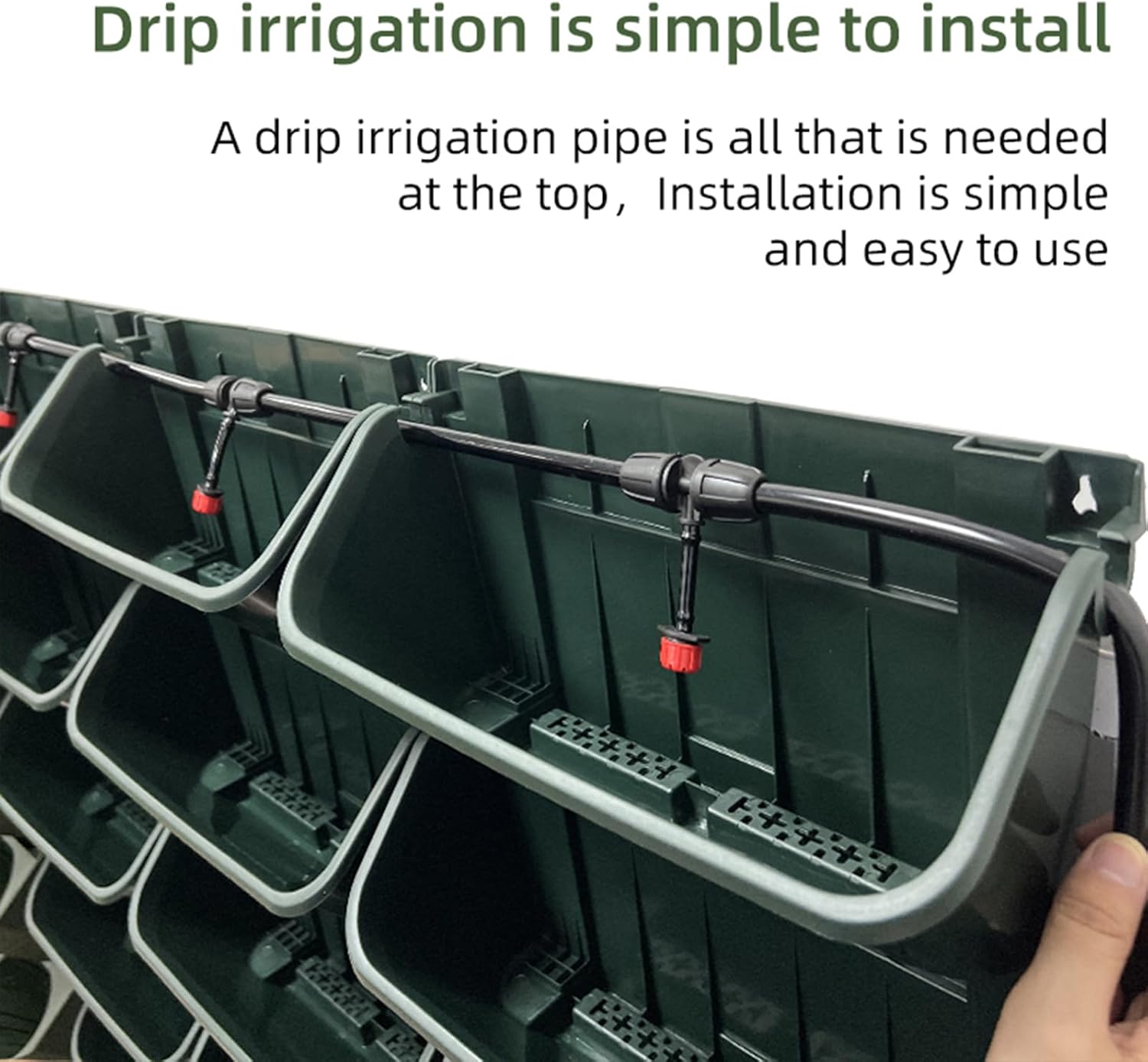 Self Watering Vertical Planter Wall Garden with Timer Irrigation