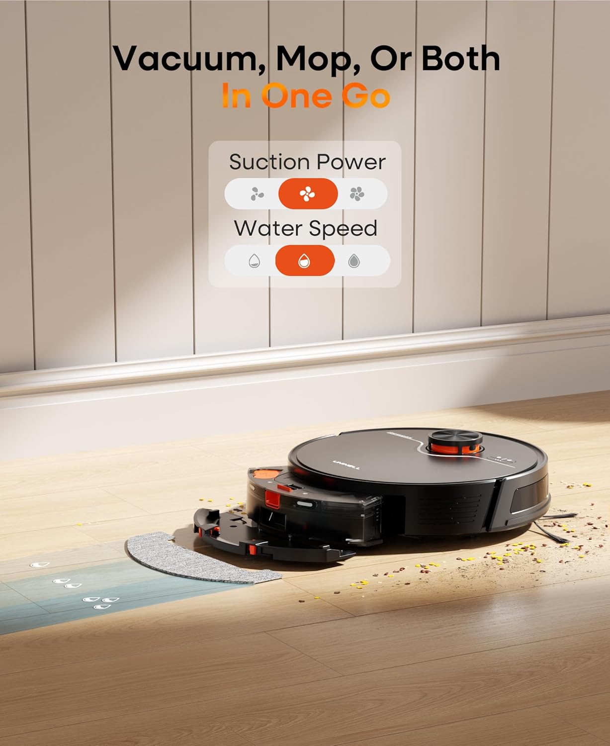 Robot Vacuum Mop 7000Pa Self Empty LiDAR Mapping App Voice Control