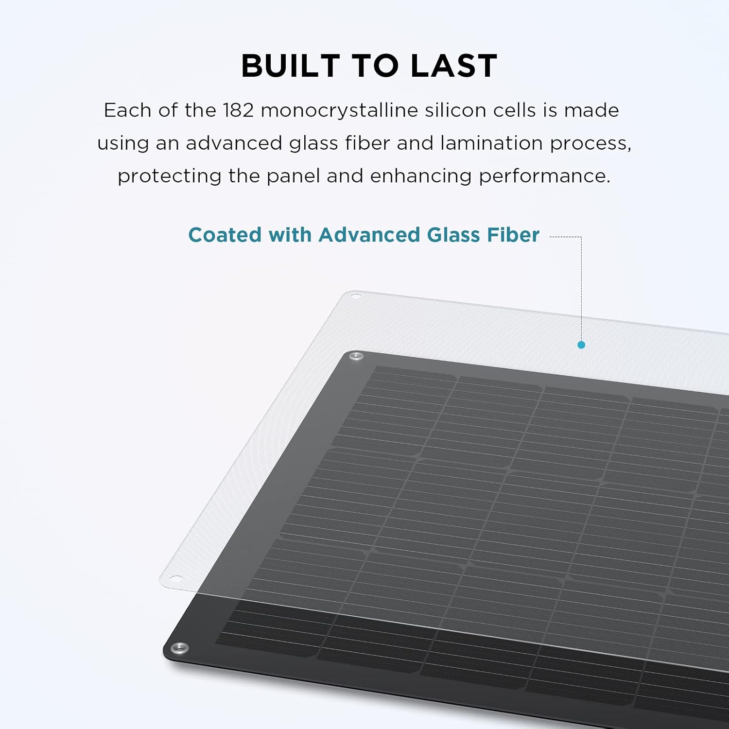 100W Flexible Solar Panel IP68 Lightweight Mono RV Roof Boat
