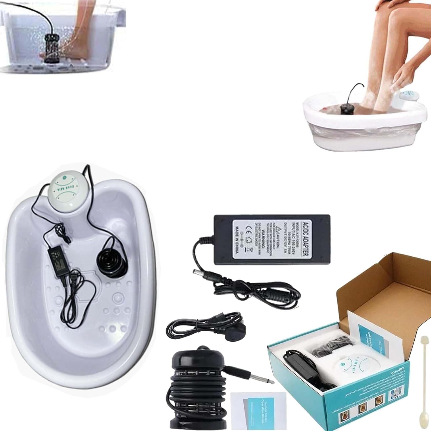 Ionic Foot Spa 2.0 Detox Bath Machine Rollers Sleep Relax