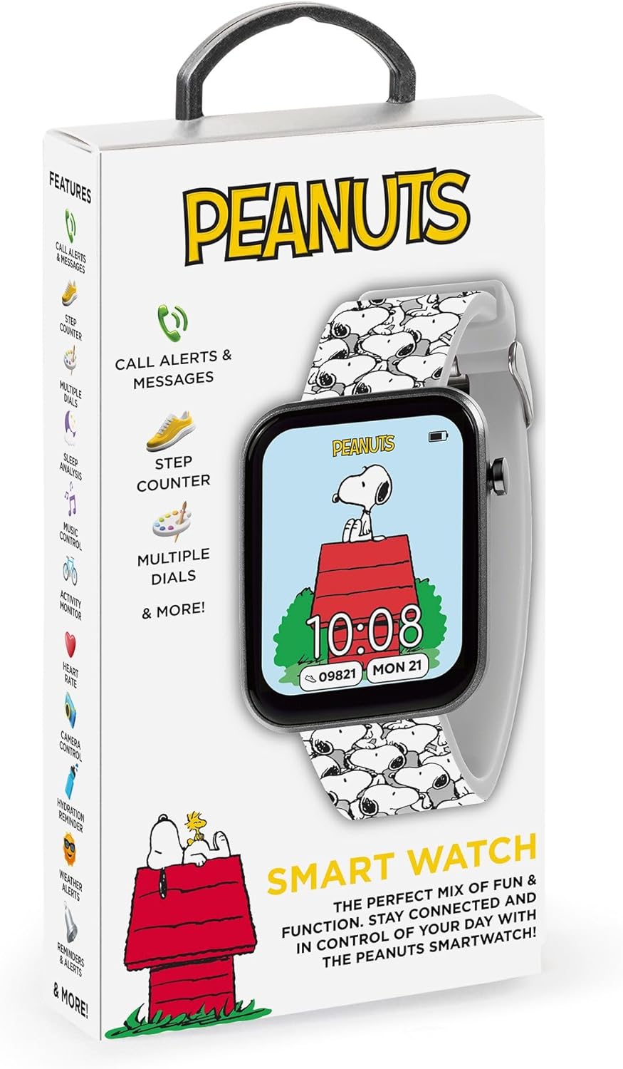 Kids White Smart Watch Step Tracker Sleep Alarm