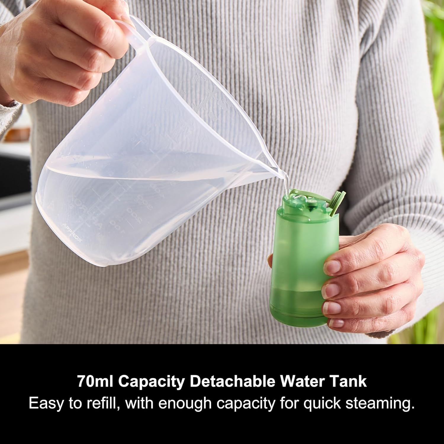 Travel Clothes Steamer Lightweight Fast Heat Portable 70ml Tank