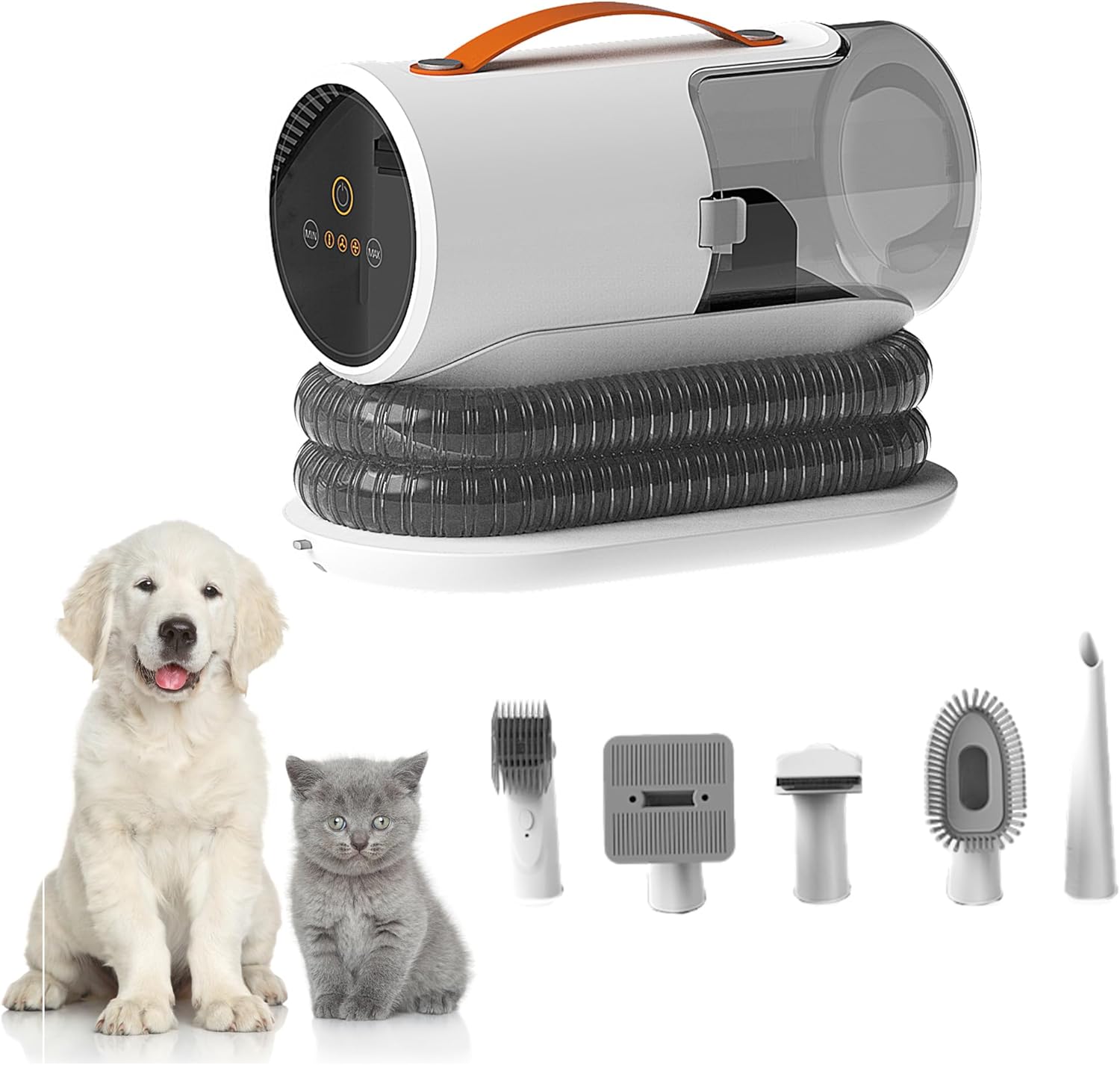 Pet Grooming Vacuum 12000Pa 5 in 1 Dog Cat Hair Clipper Quiet 2L
