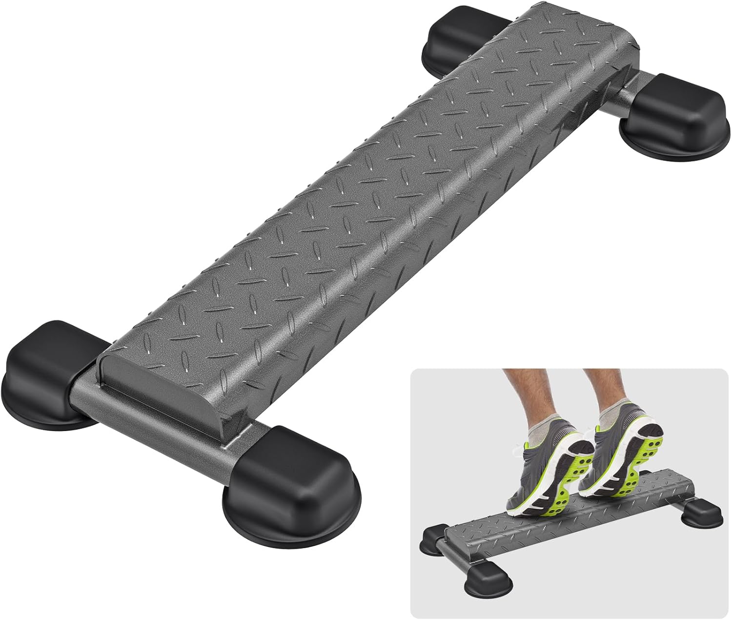 Calf Raise Block Steel Squat Wedge Non Slip Trainer 800lb