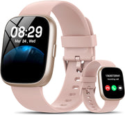 Pink Smart Watch Alexa Bluetooth Call 110 Sports HD