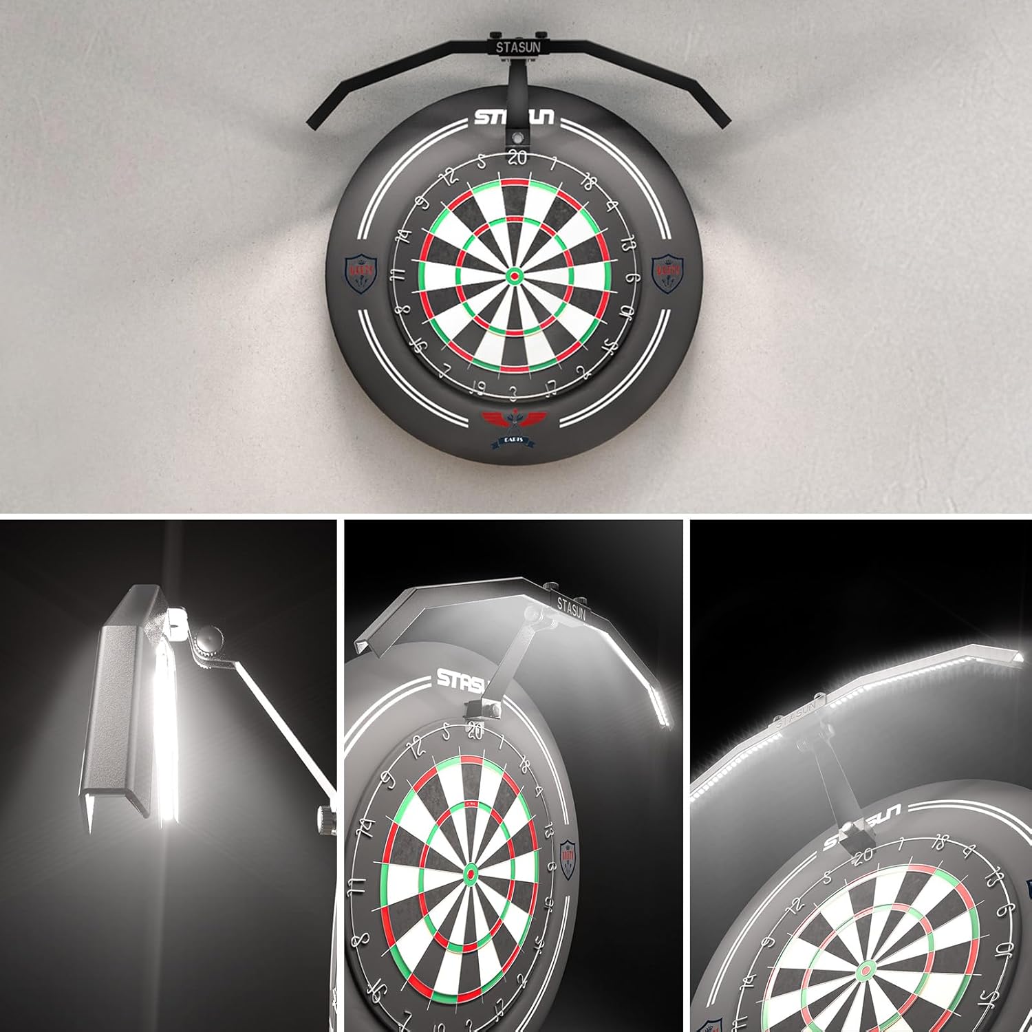 Dart Board LED Light 135 Degree Foldable Adjustable Brightness