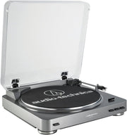 Fully Automatic Turntable Belt Drive USB Vinyl Converter Silver