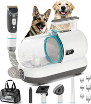 Dog Grooming Vacuum Kit High Suction 5 in 1 Low Noise White