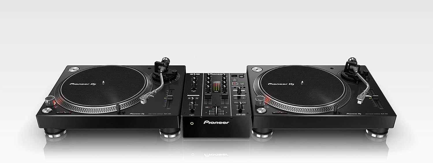 Direct Drive DJ Turntable USB Recording, Scratch & Mix, Black