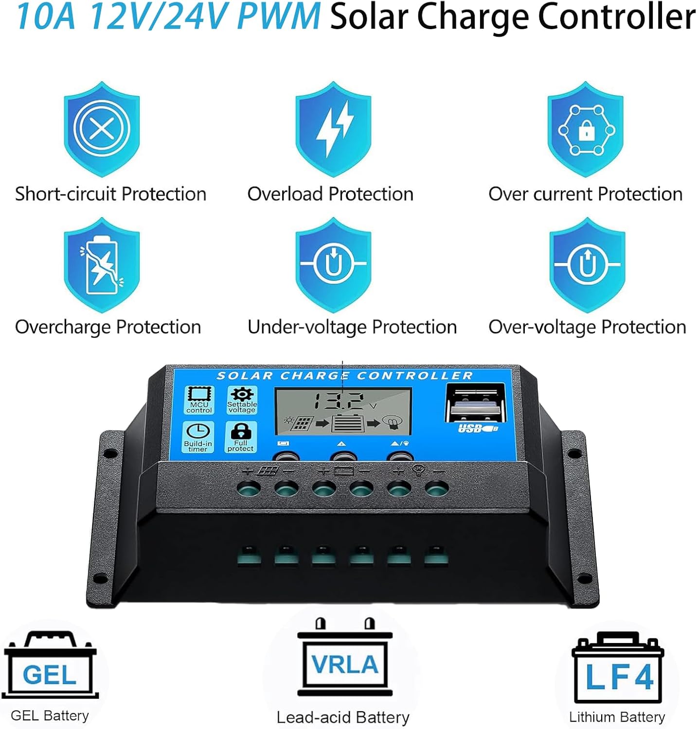 100W Flexible Solar Panel Kit 10A Controller RV Boat 12V