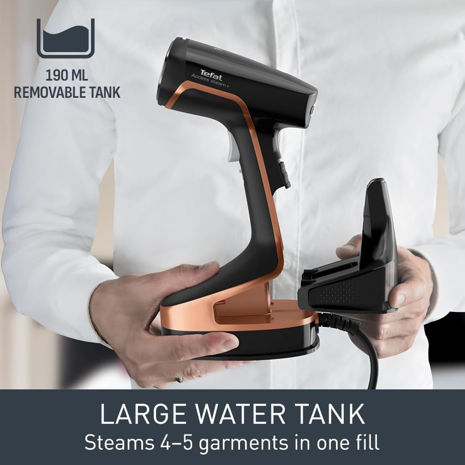 Handheld Clothes Steamer 1600W 26g Steam Fast Heat Ceramic Plate