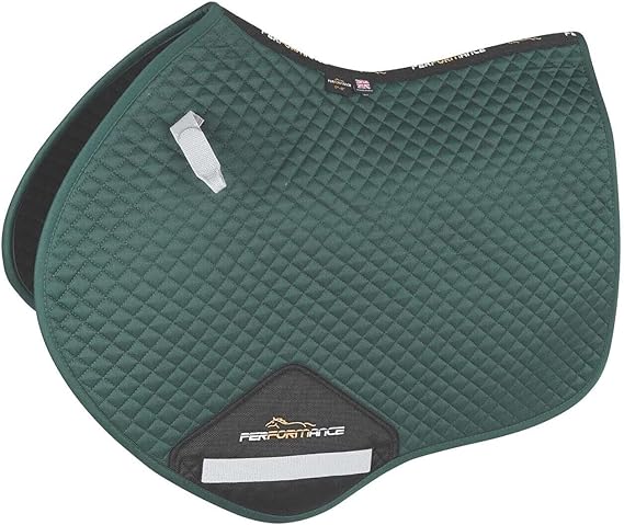Deep Red Jump Saddle Pad 15 16.5 Inch Quilted