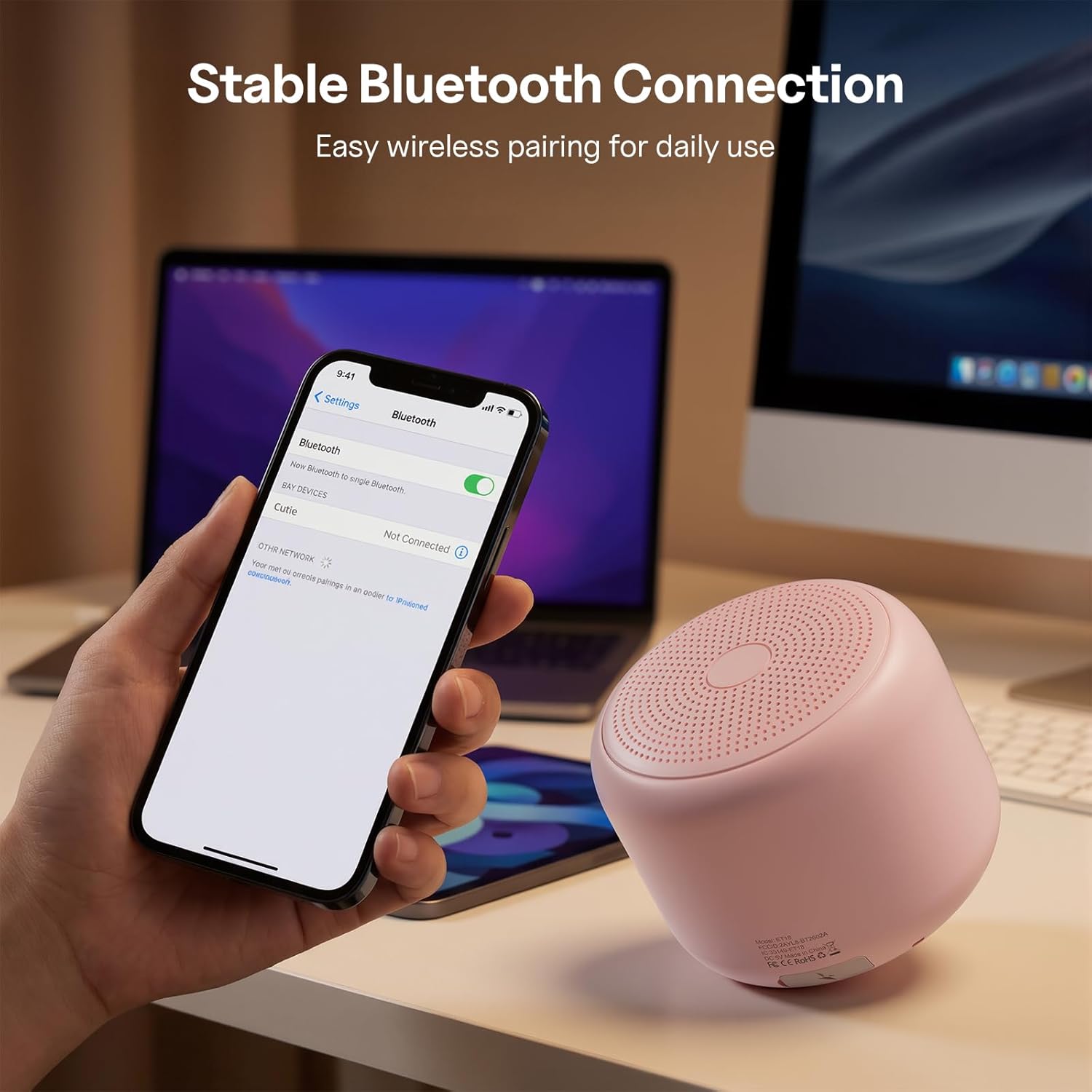 Mini Bluetooth Speaker Waterproof Portable 20H Playtime Strap