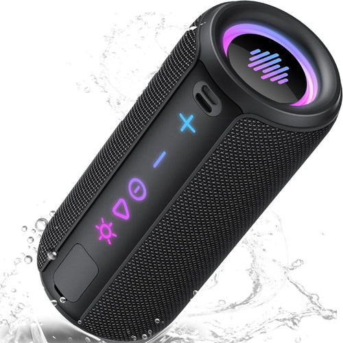 Portable Bluetooth Speaker 30W Waterproof IPX7 30H RGB Lights